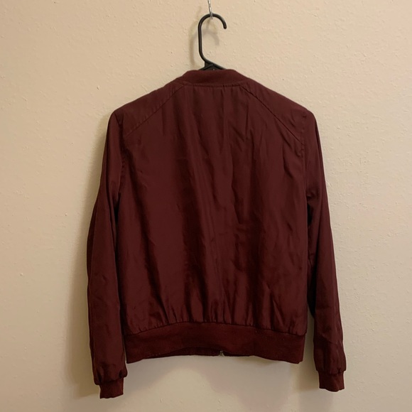 Maroon/Wine colored bomber jacket - Picture 2 of 2